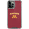 University of Minnesota Collegiate Text iPhone 13 Pro Max Clear Case